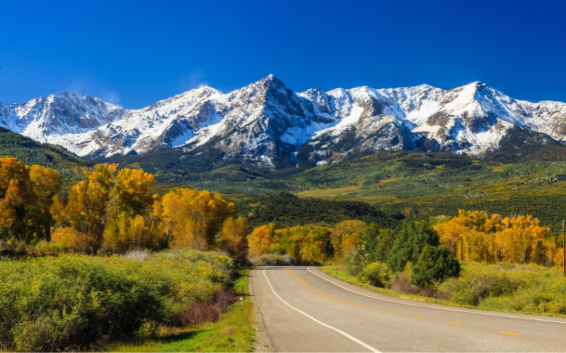 Colorado landscape and mountains