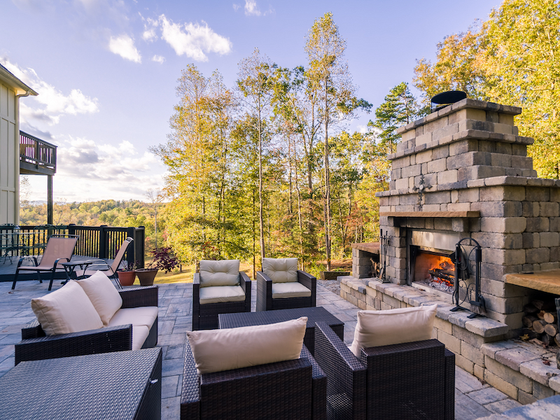 outdoor living area